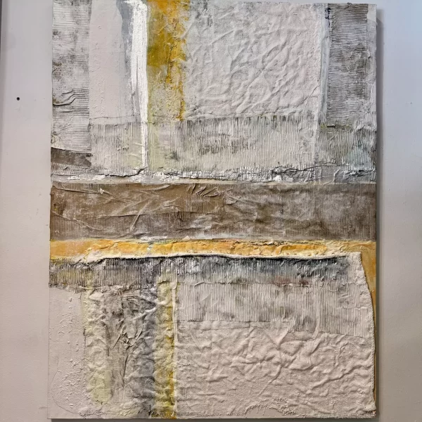 Obra abstracta del artista Christian Karis – Técnica mixta sobre lienzo